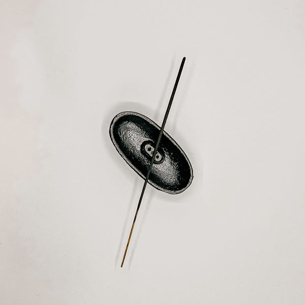 CAST IRON SMUDGE POT & INCENSE BURNER