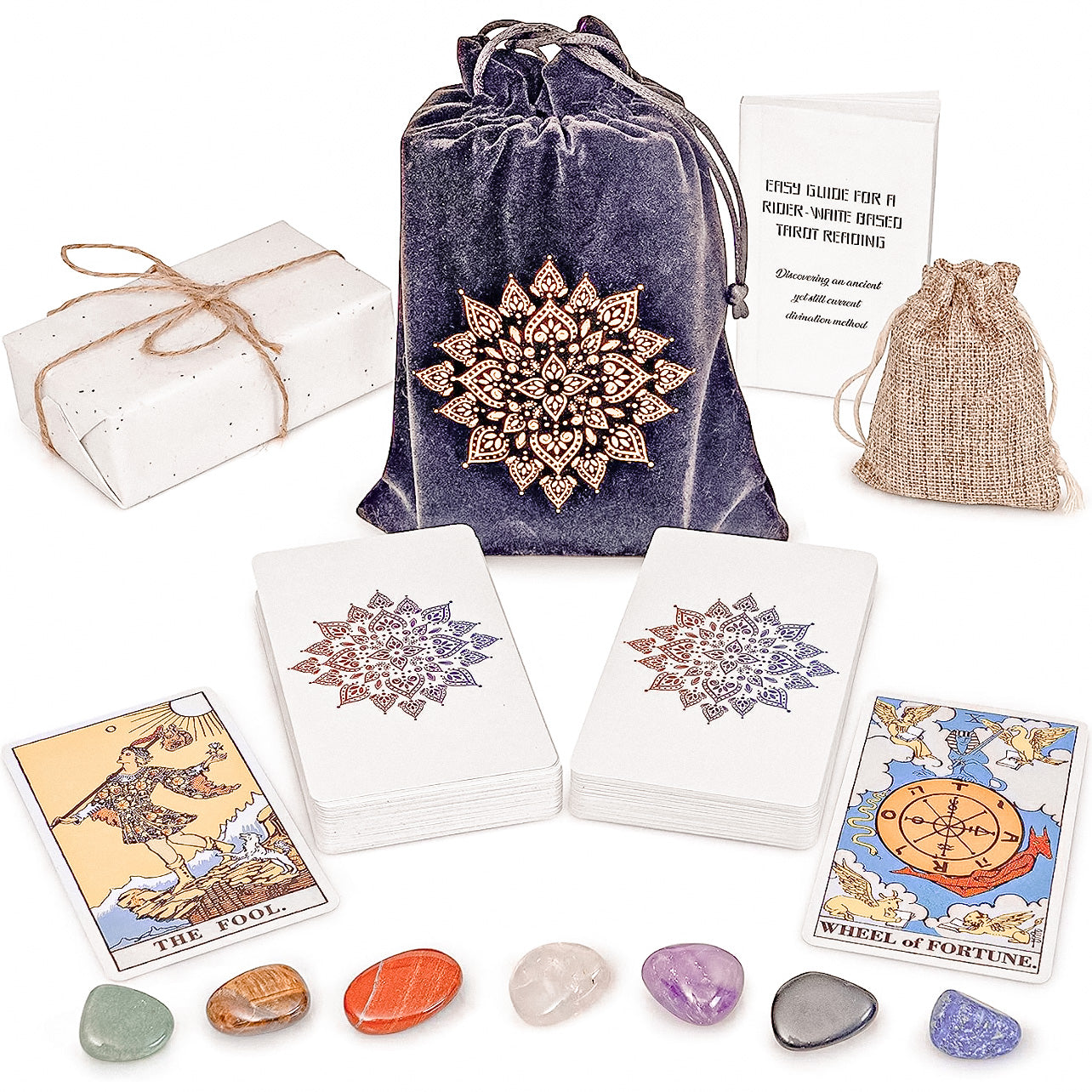 TAROT SET WITH CHAKRA STONES